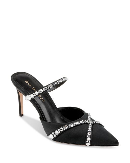 цена Женские туфли-лодочки без шнуровки с острым носком Гренада, декорированные Dee Ocleppo, цвет Black