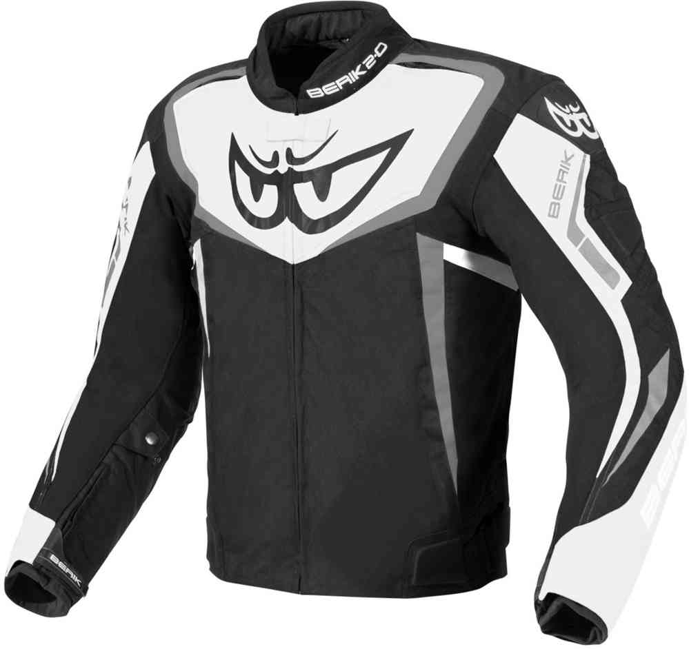 Водонепроницаемая мотоциклетная текстильная куртка Bad Eye Berik, черно-белый