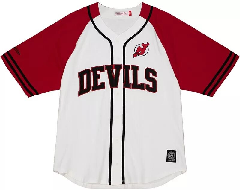 

Белая бейсбольная майка Mitchell & Ness New Jersey Devils