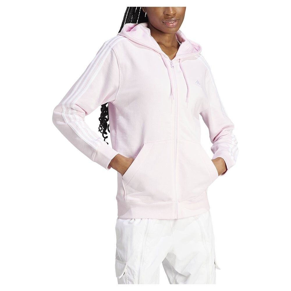 

Толстовка adidas Sportswear Essentials 3 Stripes French Terry Regular Full Zip, белый