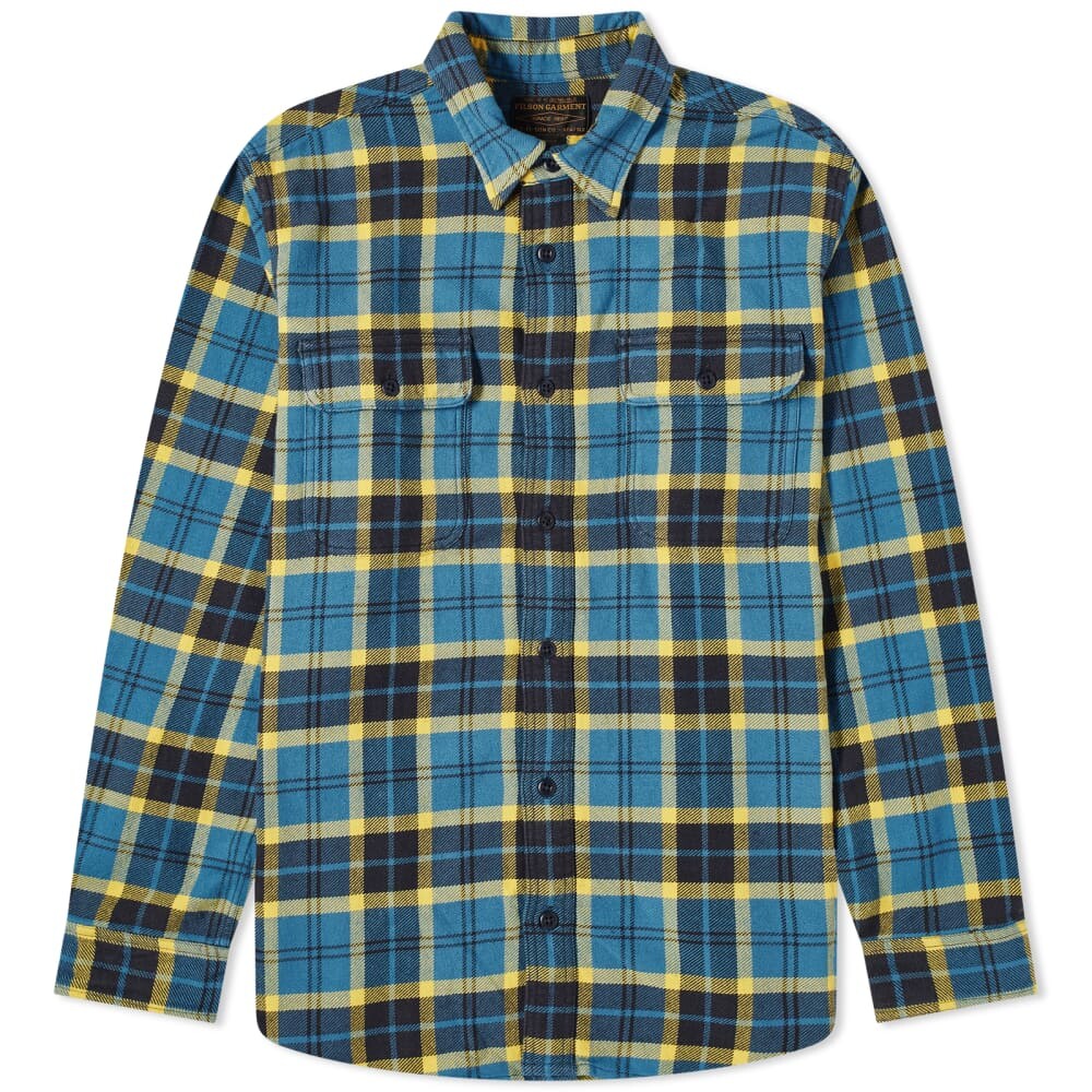 

Винтажная фланелевая рабочая рубашка Filson, мультиколор