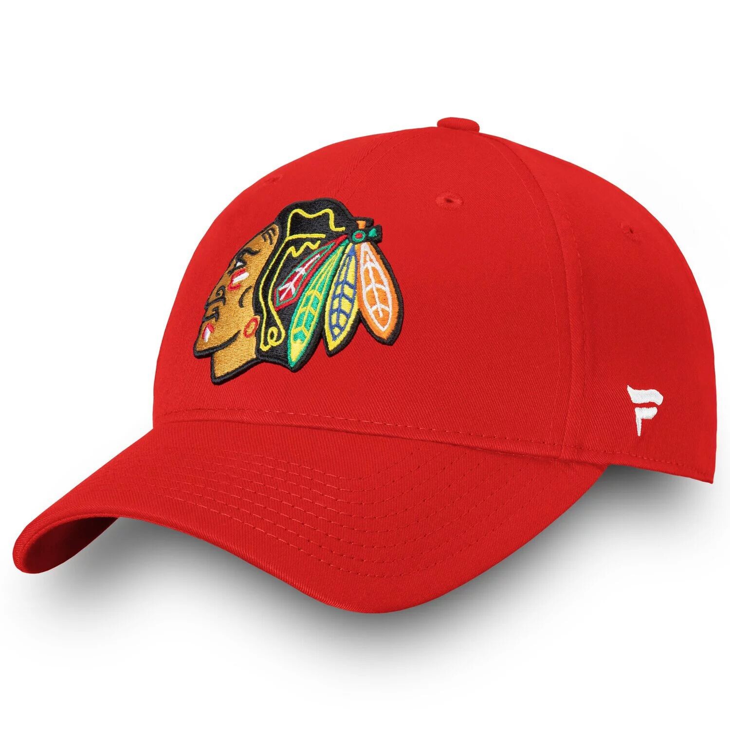 

Мужская красная регулируемая кепка Fanatics с логотипом Chicago Blackhawks Core