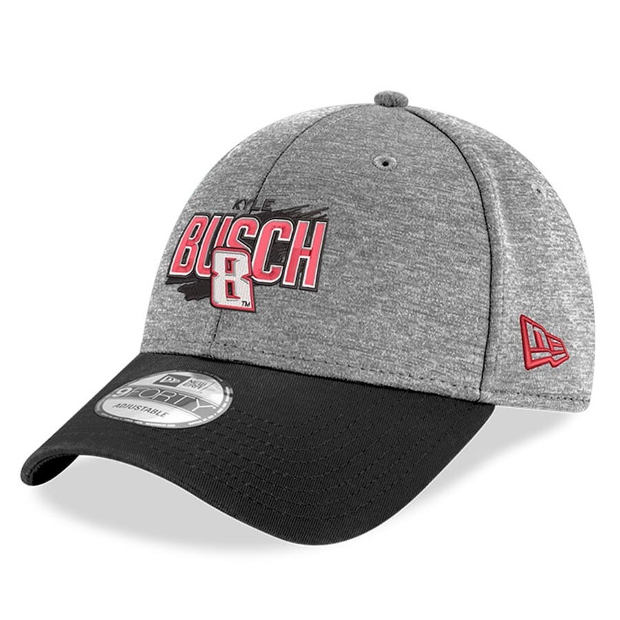 

Бейсболка New Era Kyle Busch, серый