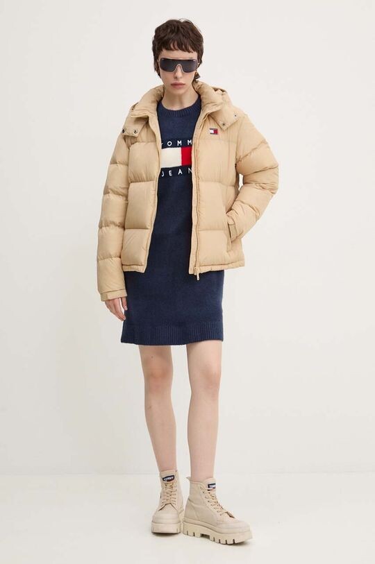 

Платье из смесовой шерсти Tommy Jeans, темно-синий