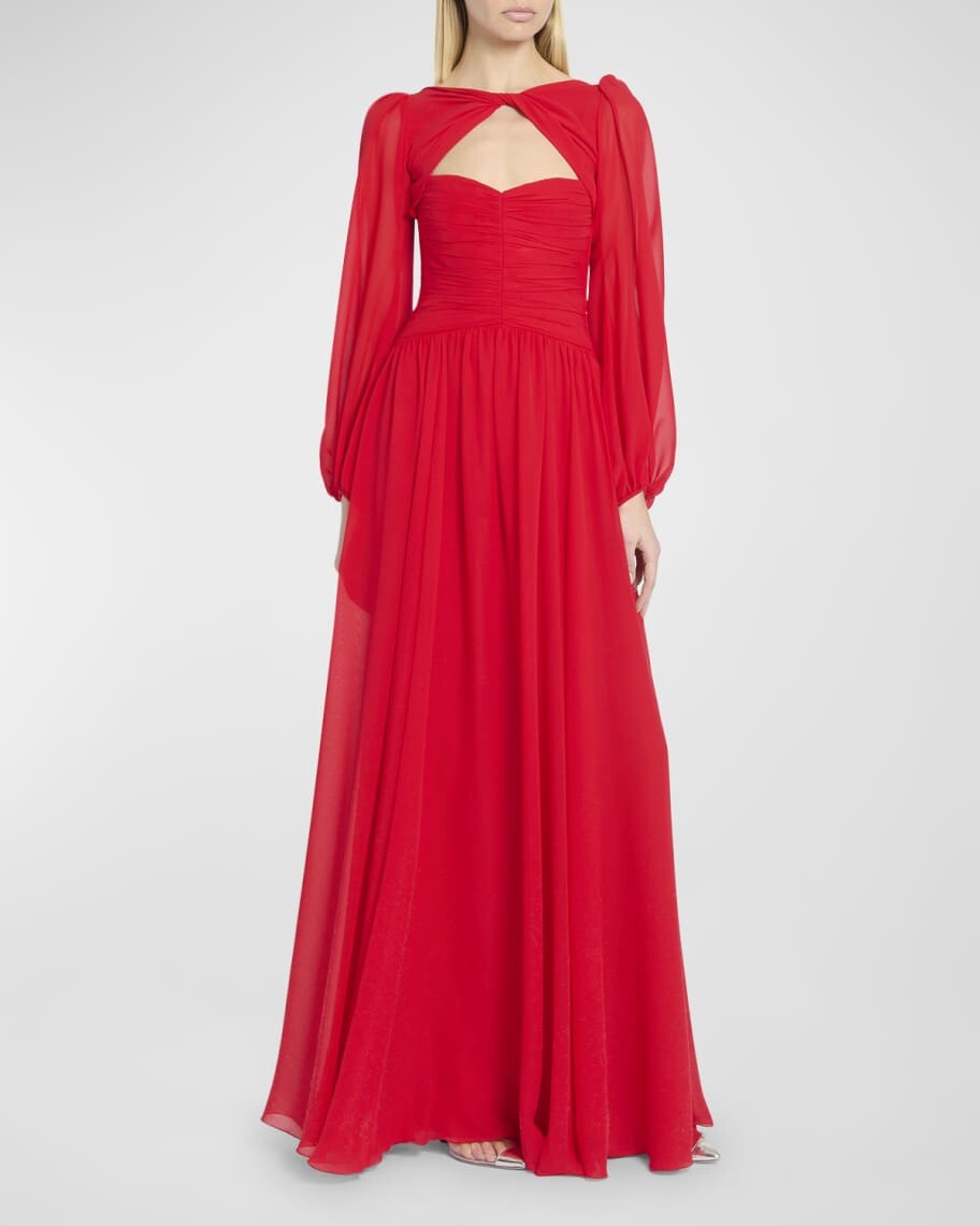 

Платье с вырезом спереди Giambattista Valli