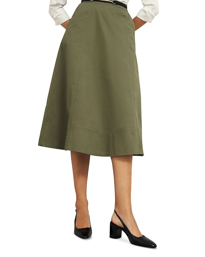 

HOBBS LONDON Хлопковая юбка Avril, зеленый