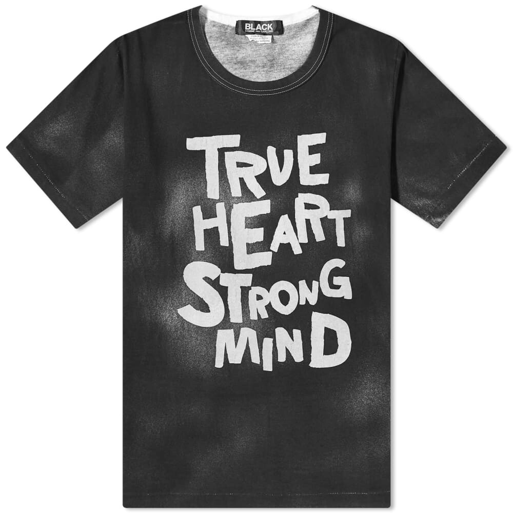 

Черная футболка Comme des Garçons Black True Heart, черный