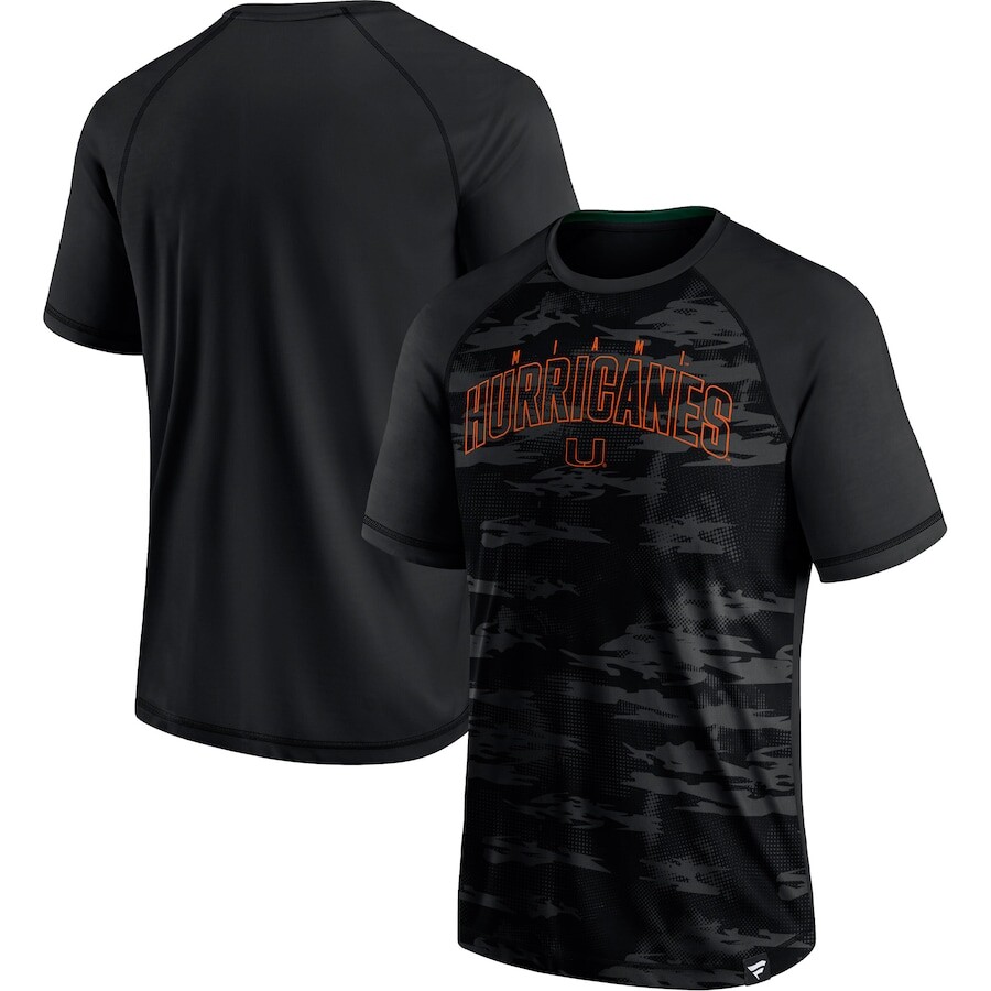 

Футболка с коротким рукавом Fanatics Branded Miami Hurricanes, черный