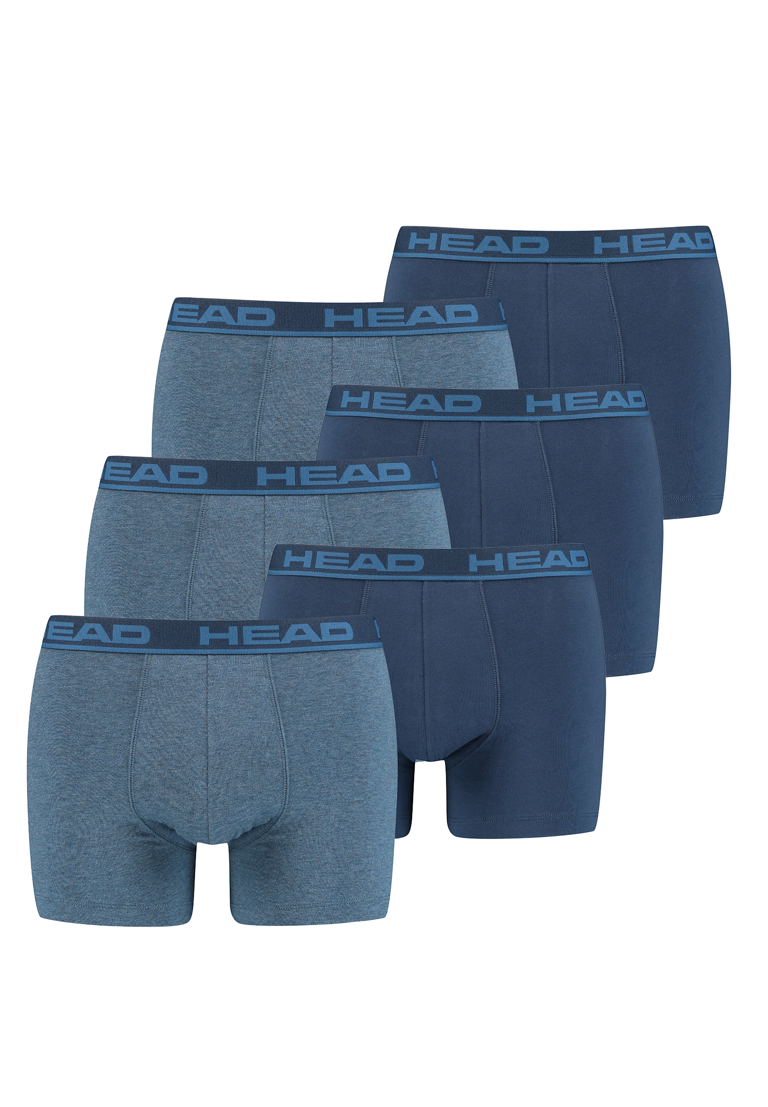 Боксеры HEAD Boxershorts Head Basic Boxer 6P, цвет 003 - Blue Heaven