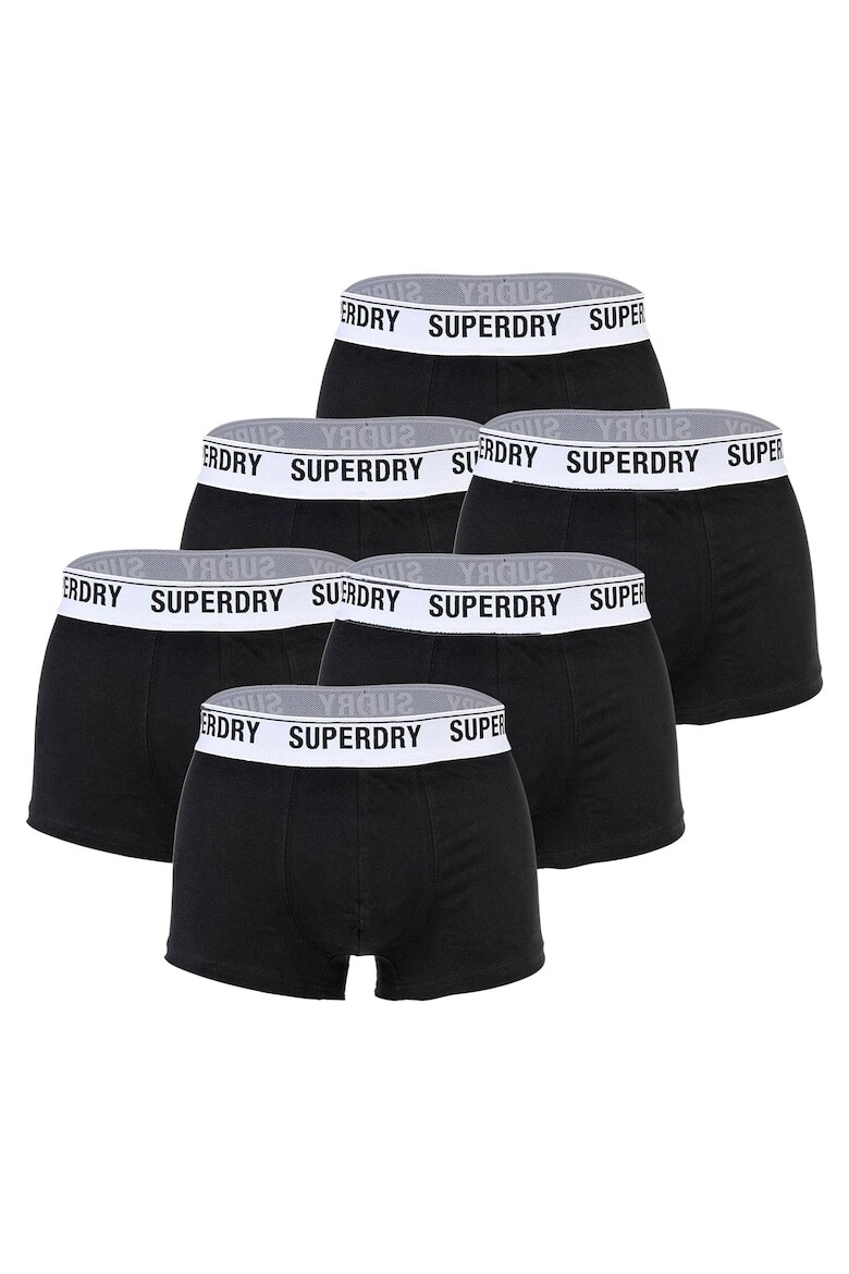 

Боксеры 12833 с натуральным хлопком - 6 пар Superdry, черный