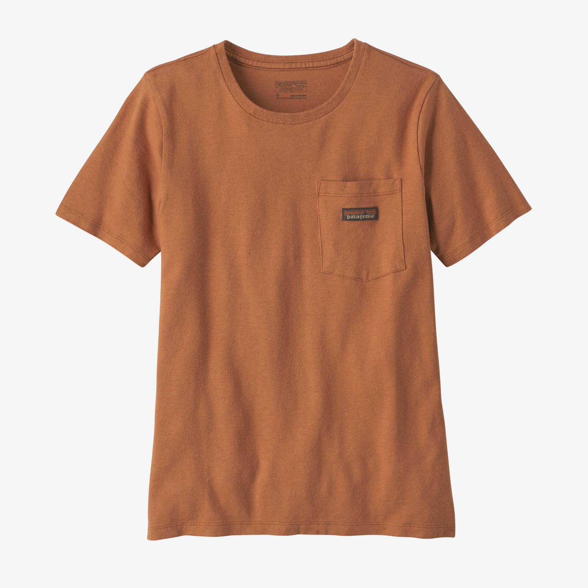 Женская футболка с рабочим карманом Patagonia, коричневый