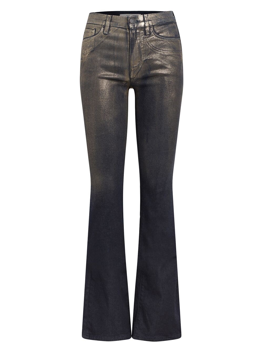 

Джинсы Barbara с завышенной талией и эффектом металлик Hudson Jeans