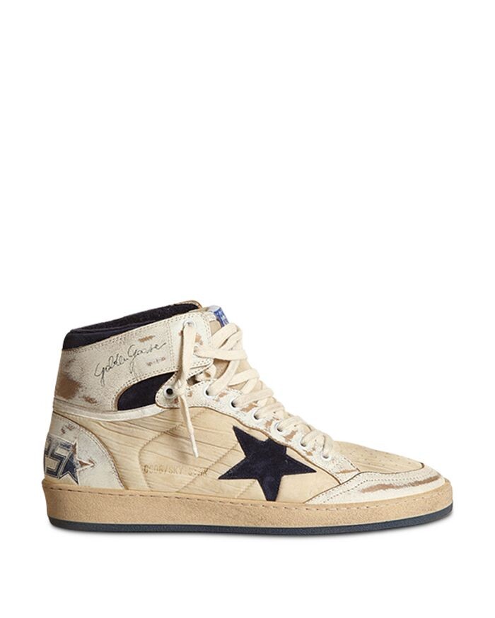 

Мужские высокие кроссовки на шнуровке Sky Star Golden Goose