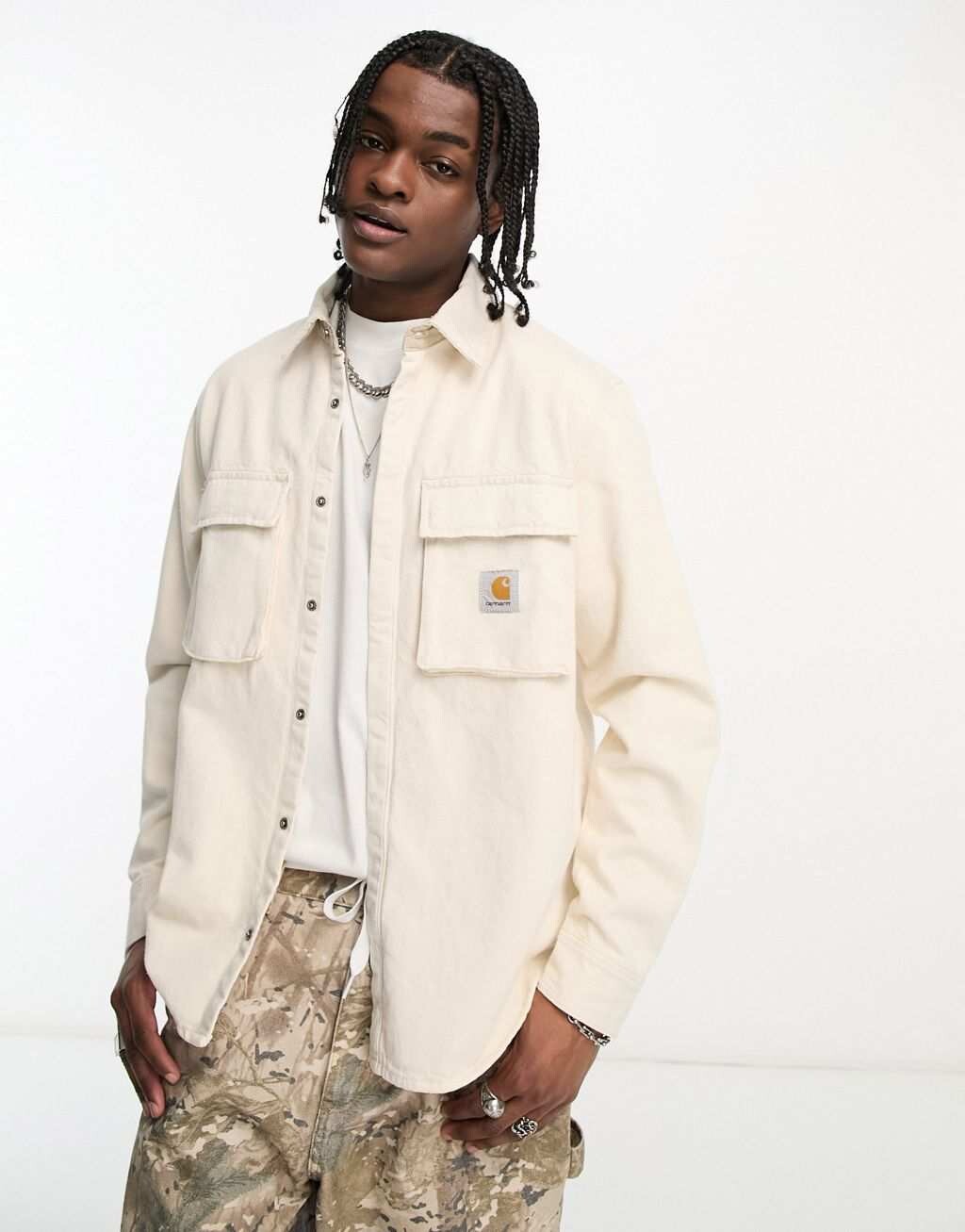 

Белая рубашка Carhartt WIP monterey