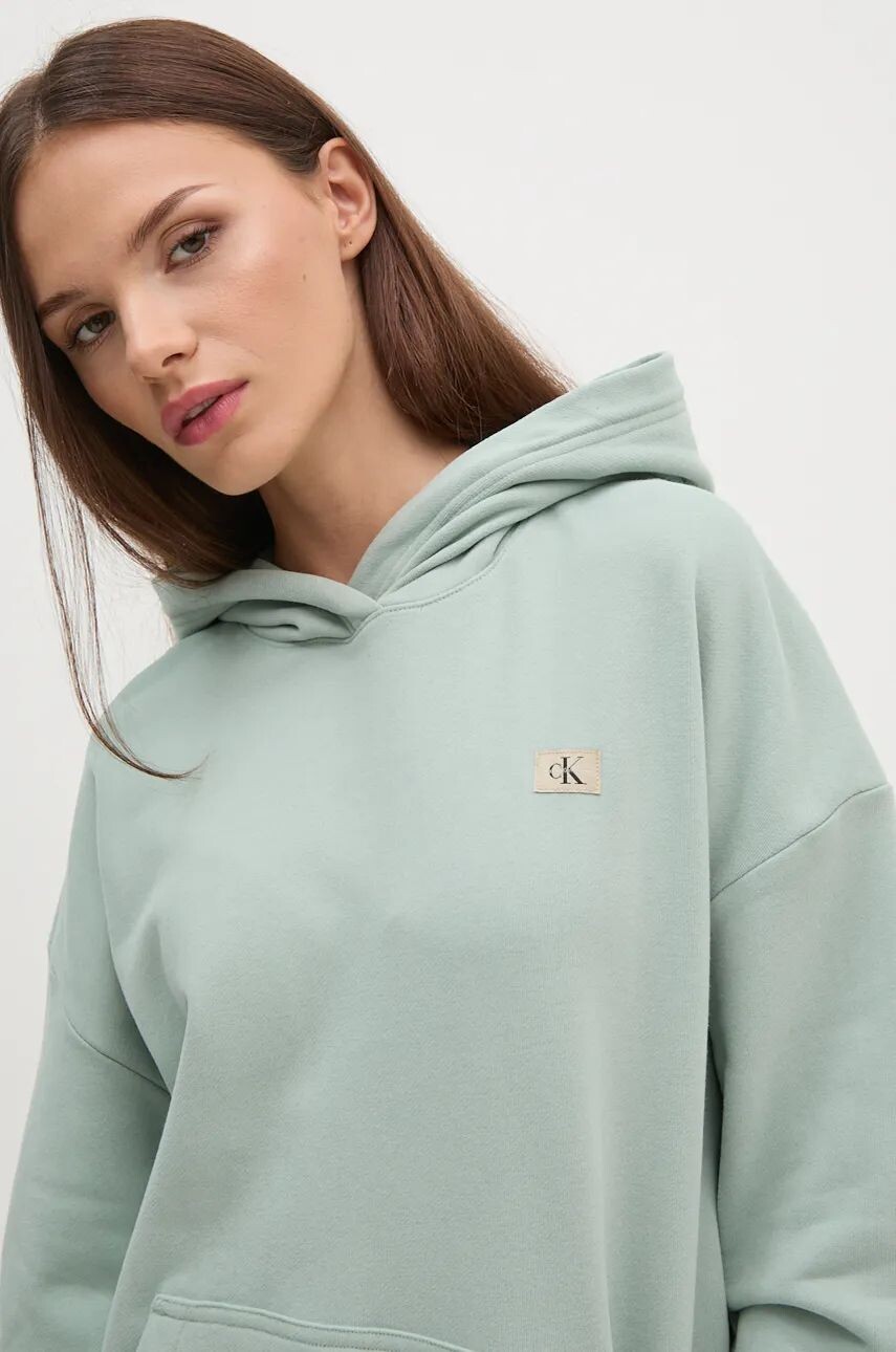

Хлопковая толстовка Calvin Klein Jeans, зеленый