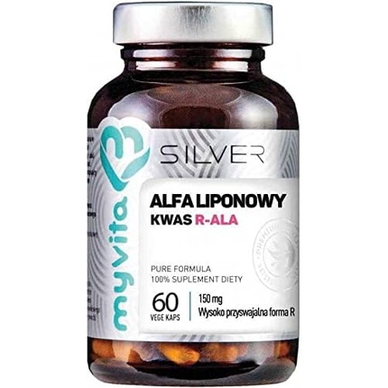 Альфа-липоевая кислота R-Ala 150 мг с высокой усвояемостью, 60 капсул, Myvita