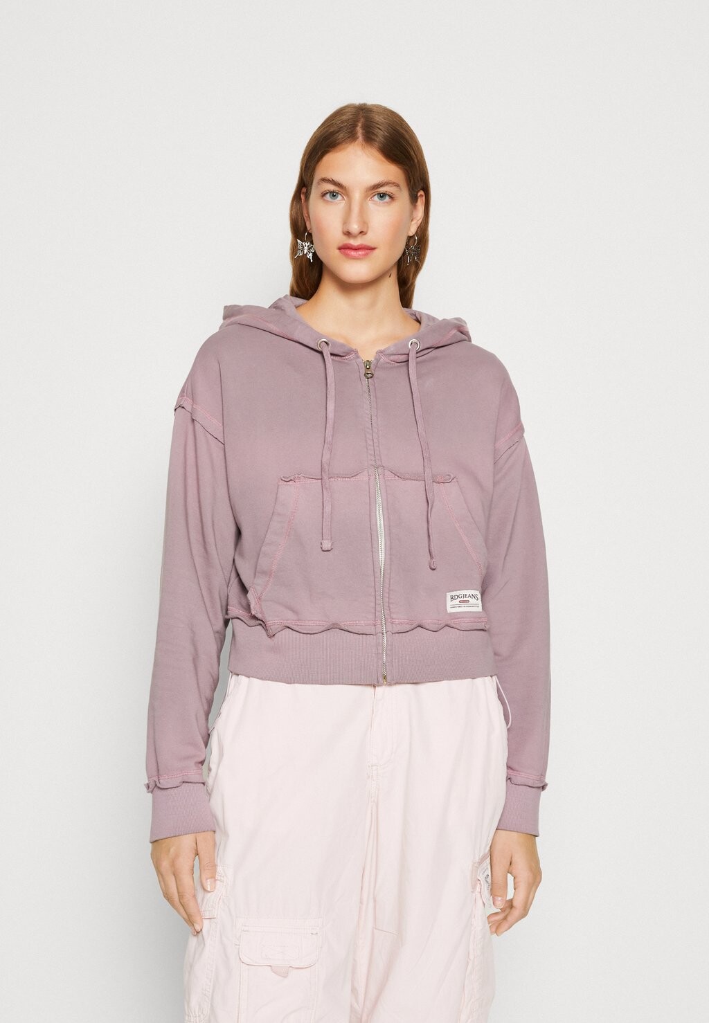 

Толстовка на молнии BDG Urban Outfitters, Серый