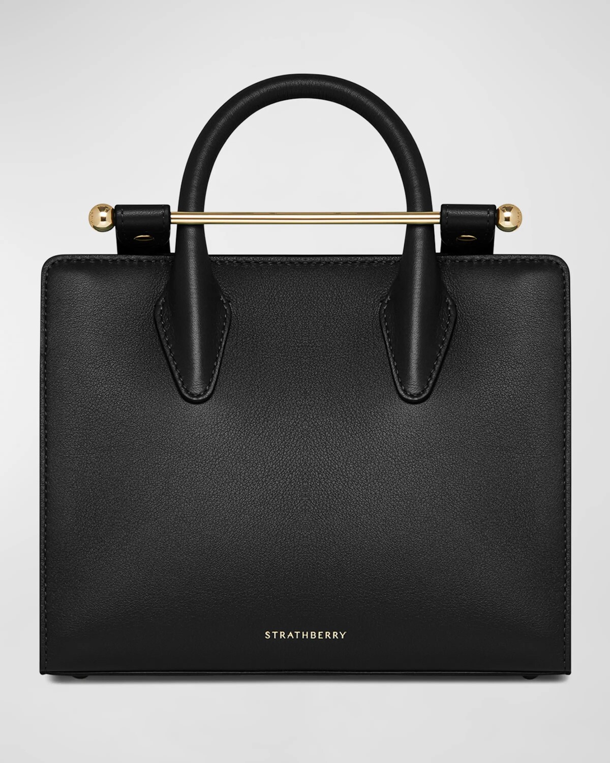 

Мини-кожаная большая сумка STRATHBERRY, цвет Black