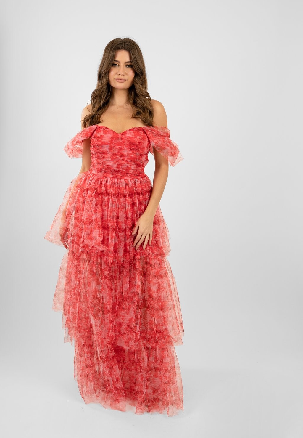 

Вечернее платье Sydney Lace & Beads, красный, Черный