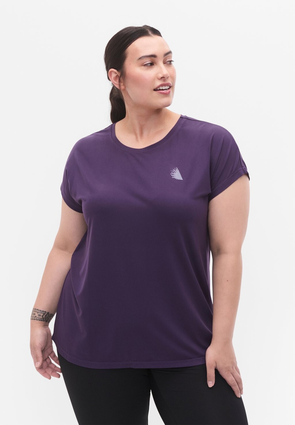 

Базовая футболка KURZARM Active by Zizzi, цвет purple plumeria