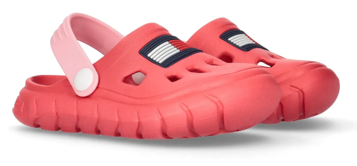 

Туфли для купания Tommy Hilfiger "FLAG COMFY SANDAL FUCHSIA/PINK", с поворотным ремешком на пятке, розовый