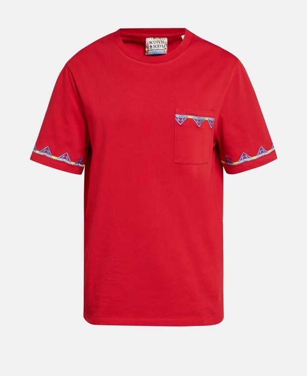 

Футболка органик Scotch & Soda, красный