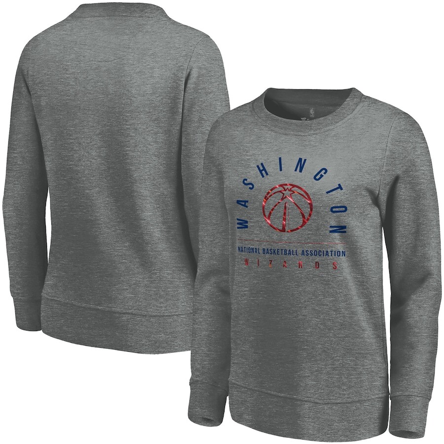 

Толстовка Fanatics Branded Washington Wizards, серый