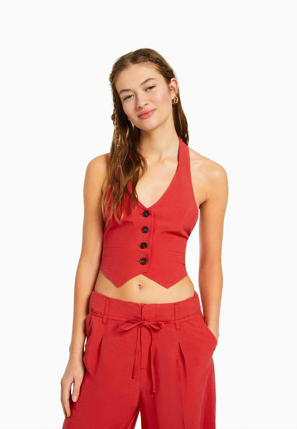 

Жилет Bershka, коралл