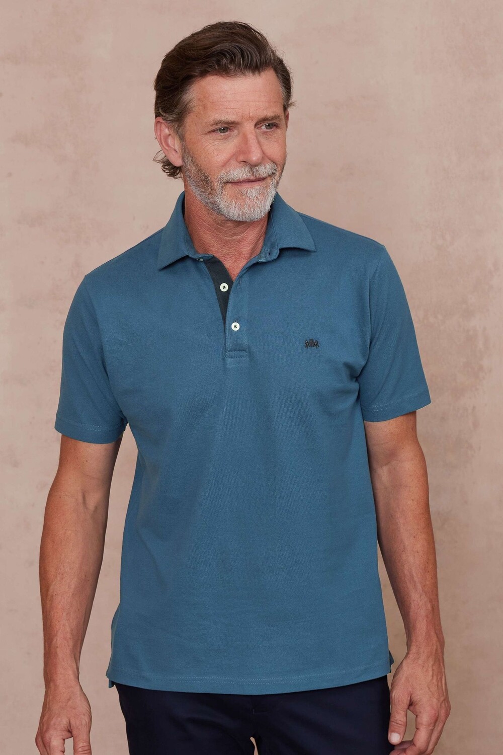 

Рубашка поло Savile row co classic fit из 100% хлопка Savile Row Company, синий