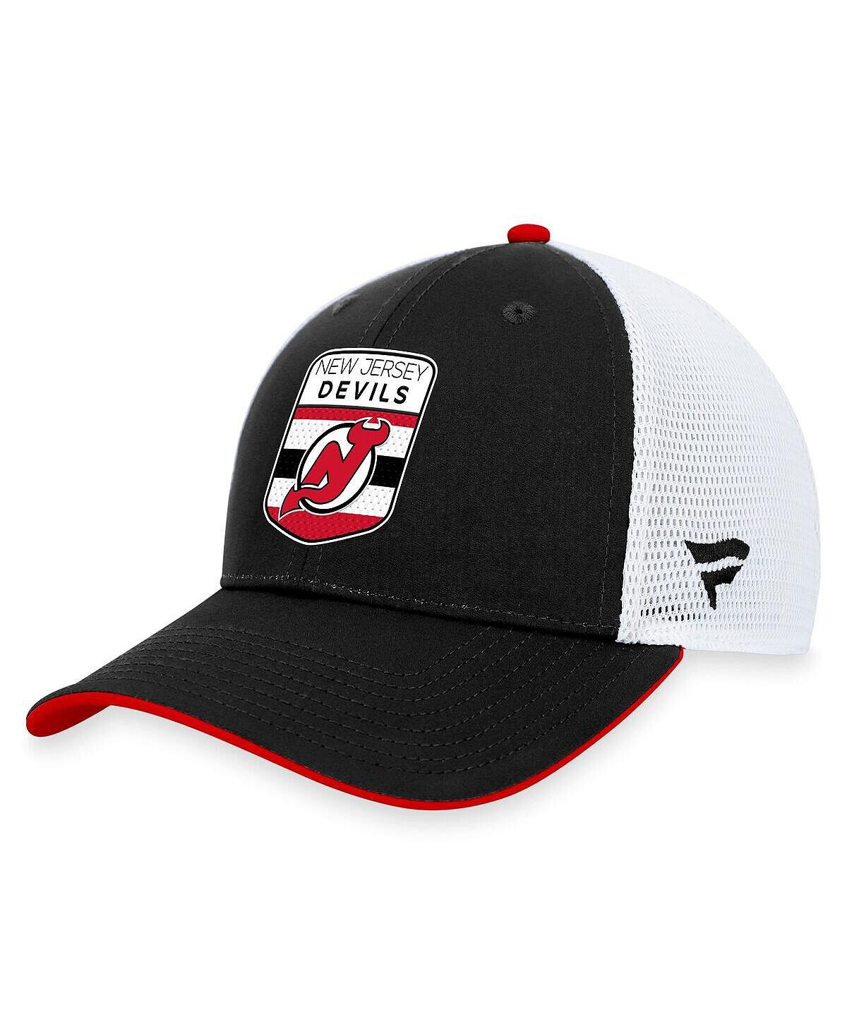 

Мужская фирменная черная регулируемая кепка New Jersey Devils для драфта НХЛ 2023 на сцене Trucker Fanatics