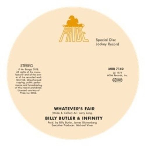 Виниловая пластинка Billy Butler & Infinity - Whatever's Fair / Simple Things