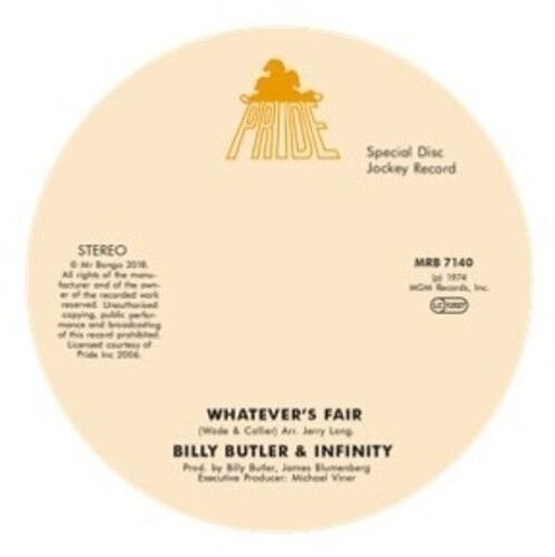 

Виниловая пластинка Billy Butler & Infinity - Whatever's Fair / Simple Things