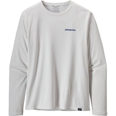Рубашка Cap Cool Daily с длинными рукавами и рисунком – Water – Мужская Patagonia, цвет Boardshort Logo: White топ r1 lite yulex с длинными рукавами женский patagonia черный