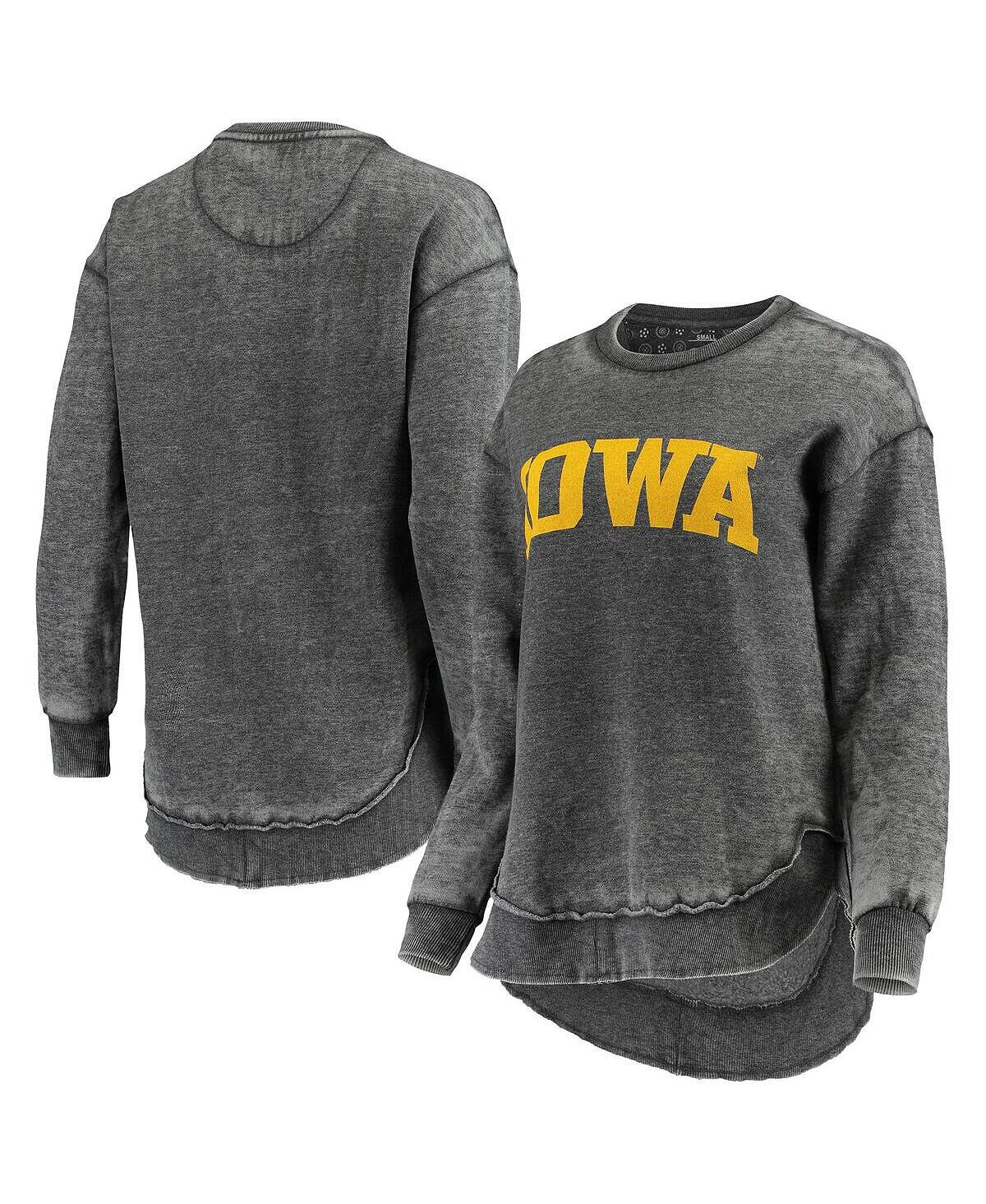 

Черный женский свитшот-пуловер в винтажном стиле Iowa Hawkeyes Pressbox, черный