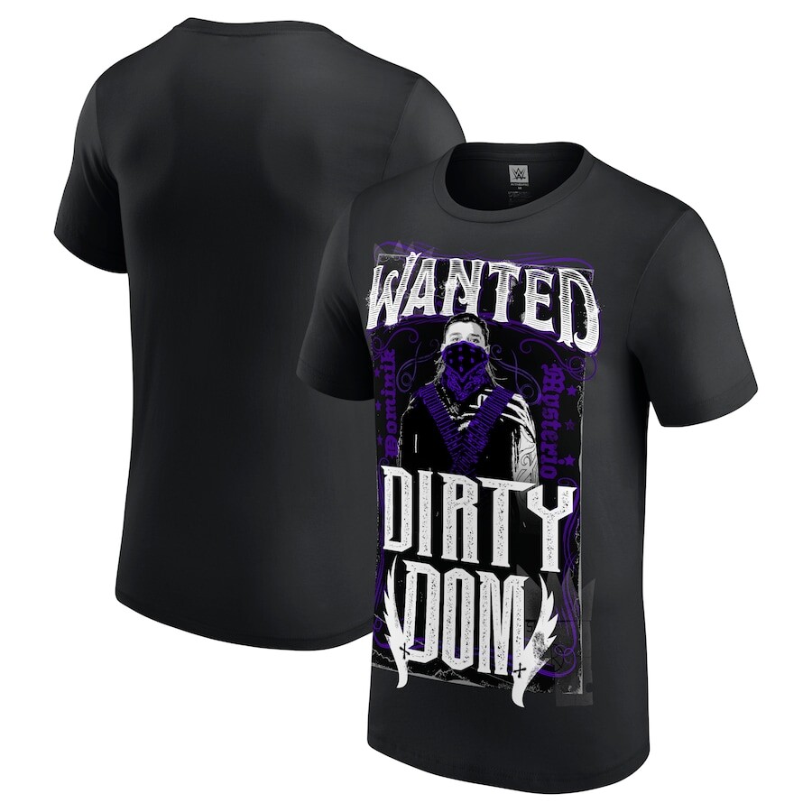 

Футболка с коротким рукавом WWE Authentic Dominik Mysterio, черный