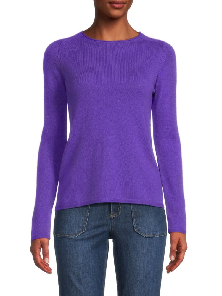 Свободный кашемировый свитер Sofia Cashmere, фиолетовый