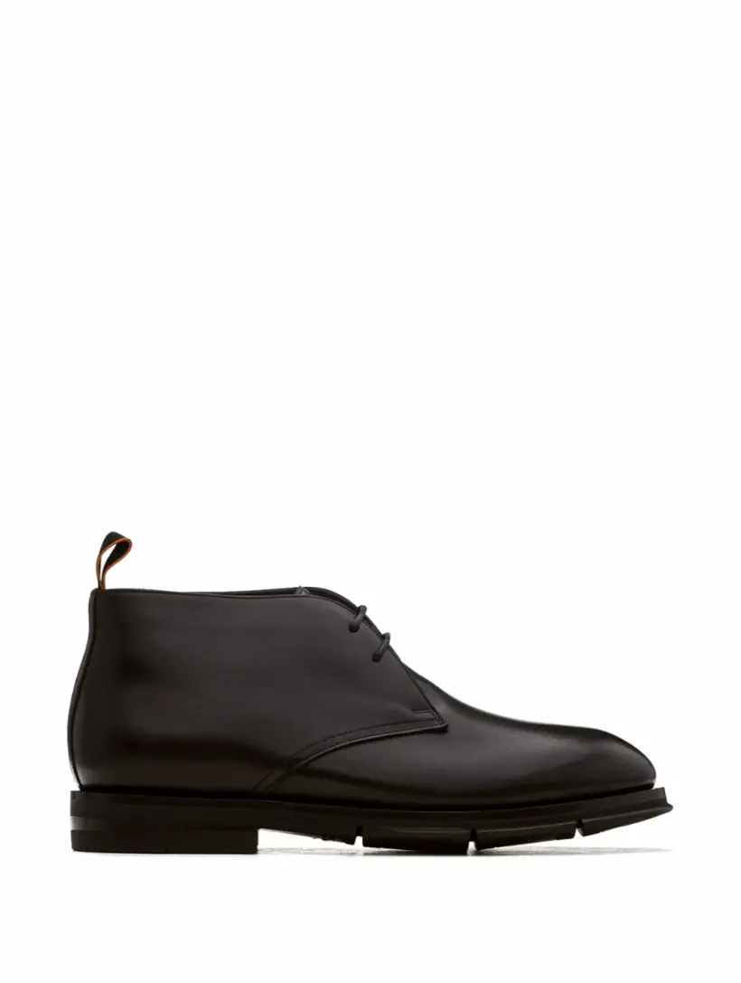 

Кожаные дезерты с логотипом Santoni, черный