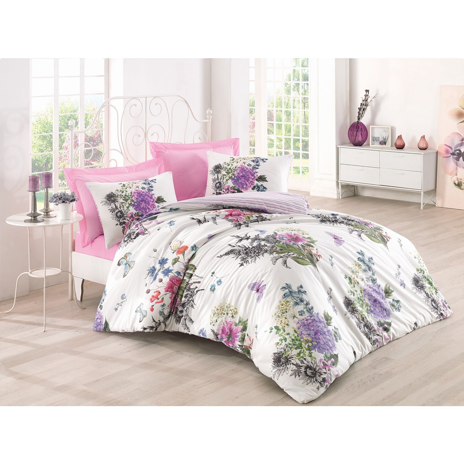 

Хлопковый Комплект постельного белья Ranforce Stella Pink