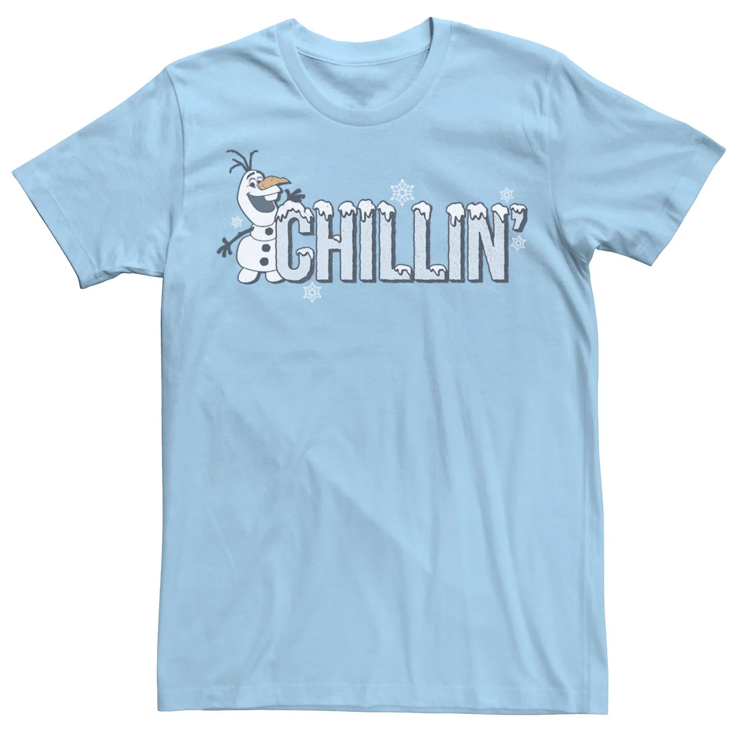 Мужская футболка с надписью Disney Frozen Olaf Chillin' Snowfall