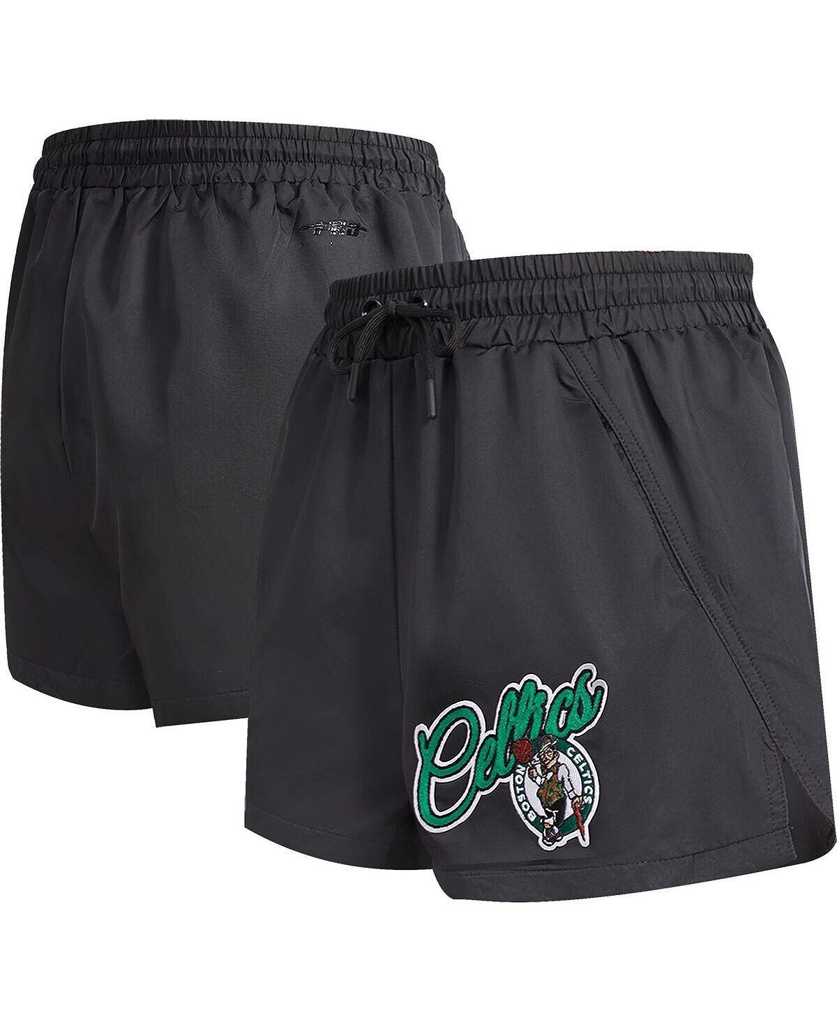 

Черные женские тканые шорты Boston Celtics с надписью Pro Standard, черный