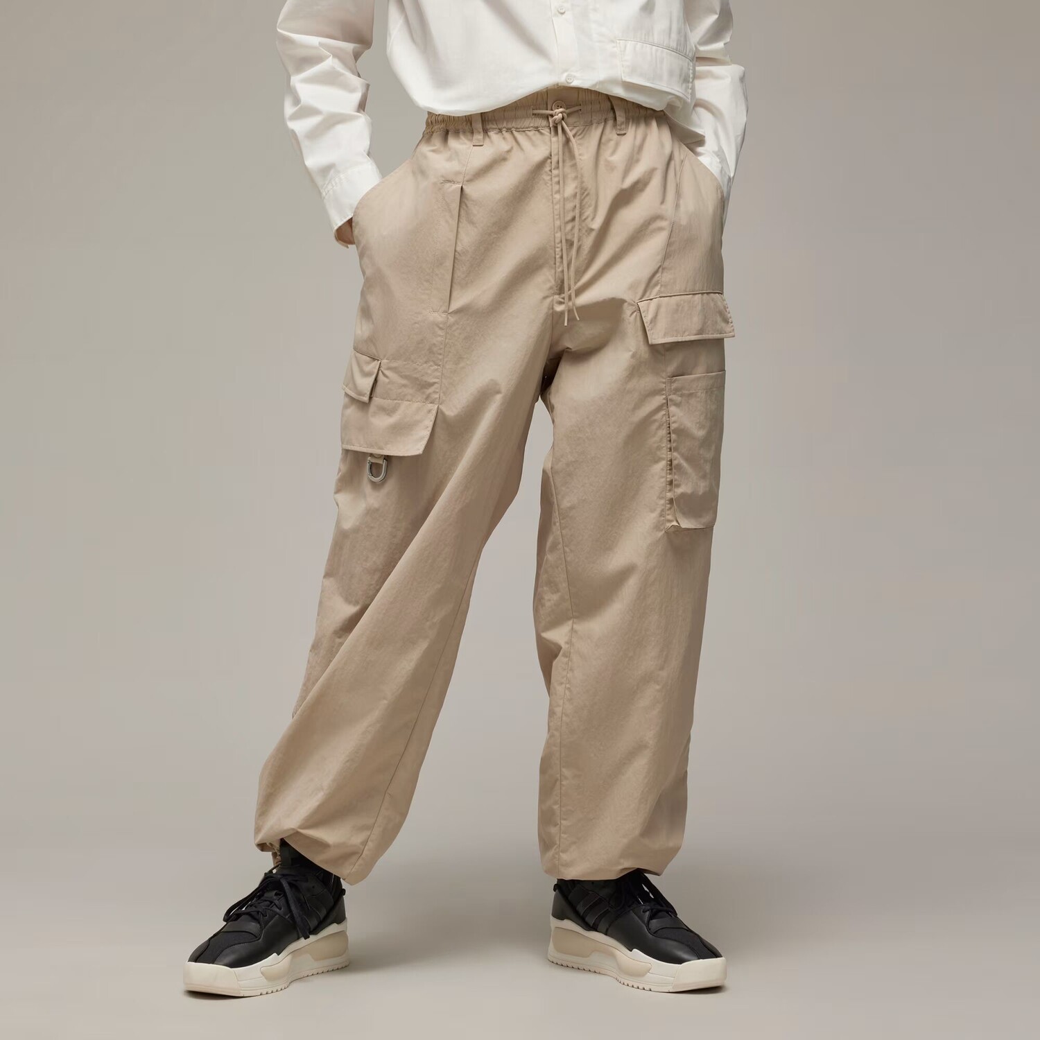 

Брюки Y-3 из мятого нейлона Adidas