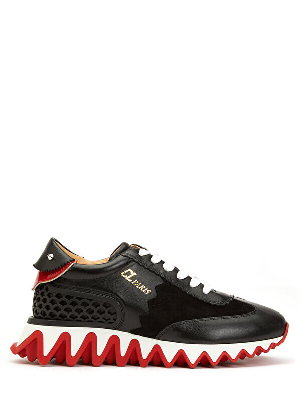 

Черные женские кожаные кроссовки loubishark Christian Louboutin, Черный