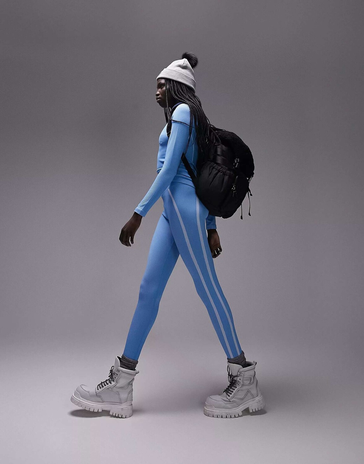 

Синие бесшовные леггинсы Topshop Sno Ski Base Layer