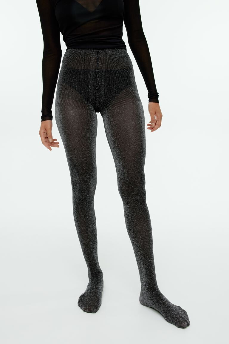 

Колготки с люрексом H&M, черный