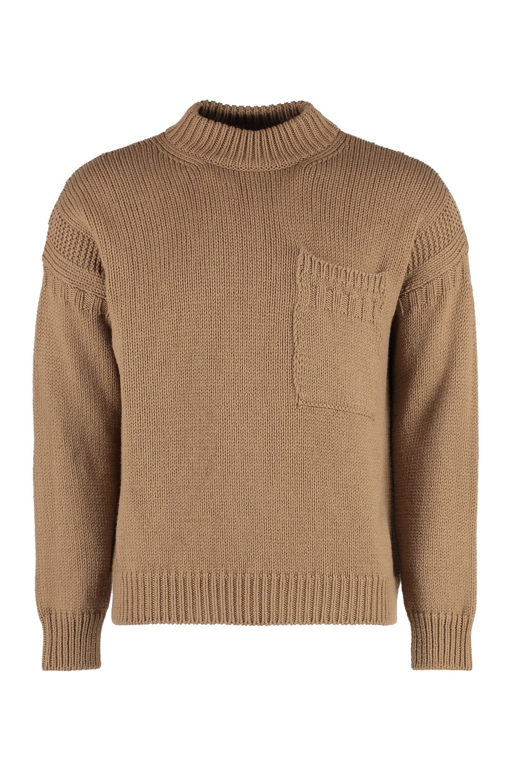 

Шерстяной свитер с круглым вырезом Ten c, цвет beige