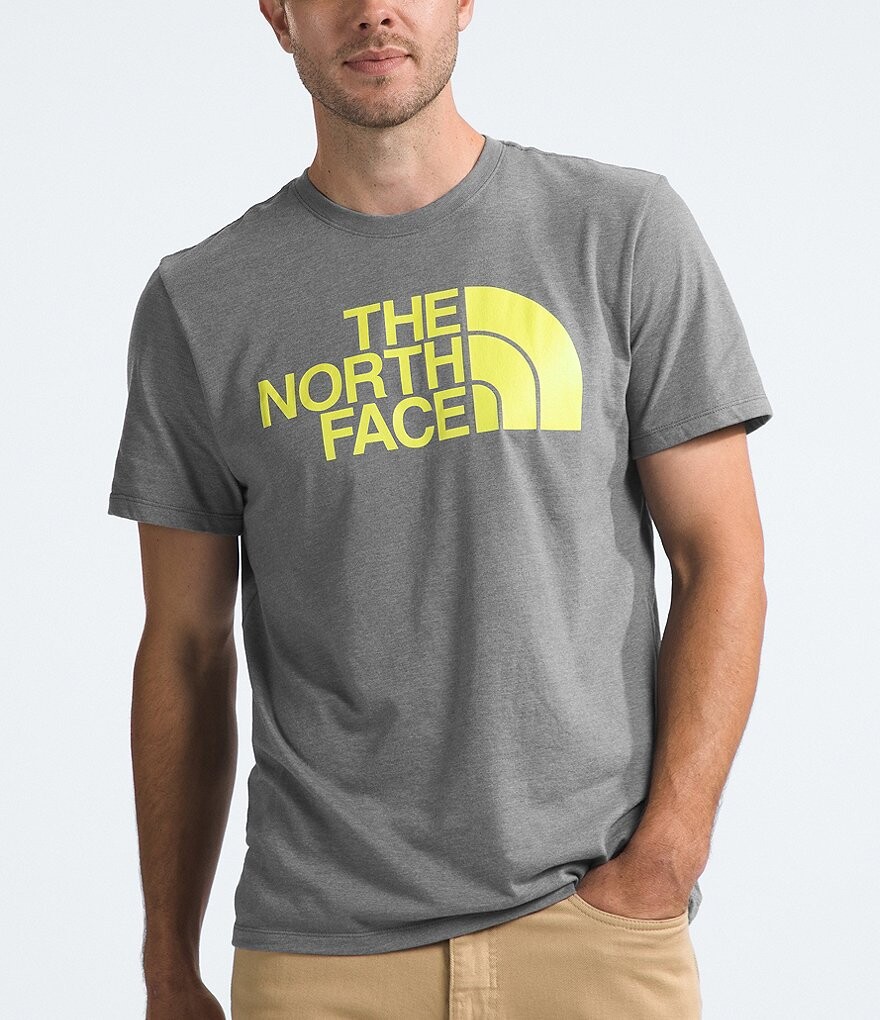 

Футболка The North Face с короткими рукавами и полукуполом с принтом, серый