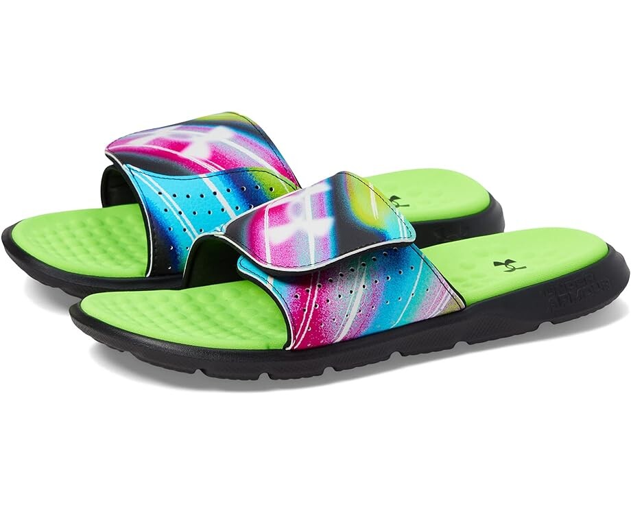 

Сандалии Under Armour Ignite Pro Slide, цвет Black/Lime Surge/White