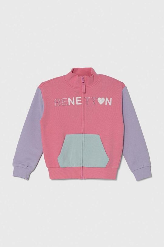

United Colors of Benetton Детская хлопковая толстовка, розовый