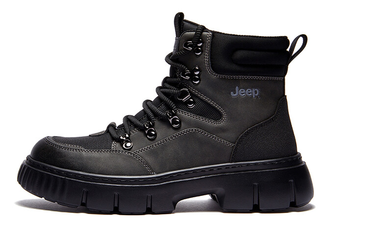 

Ботинки мужские черные Jeep