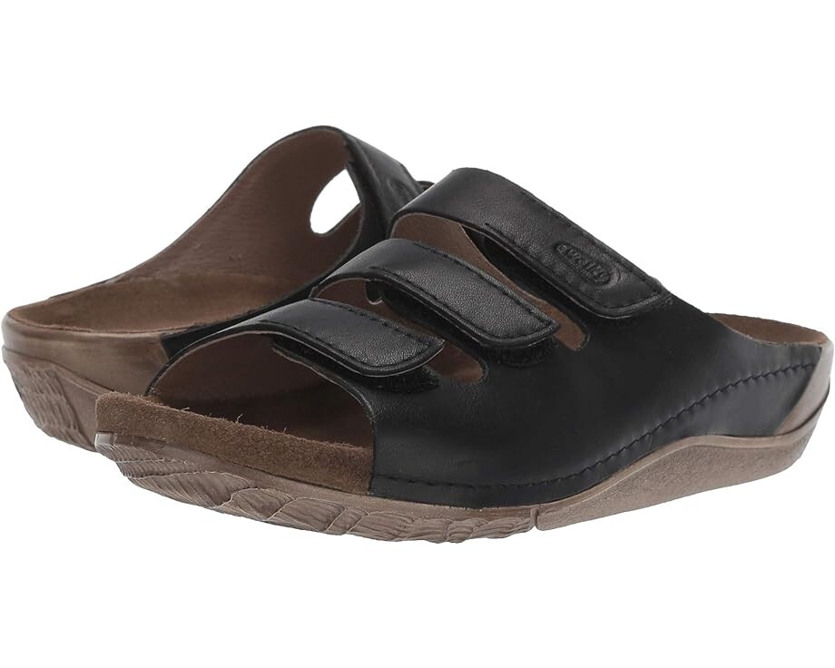 

Сандалии Wolky Nomad, цвет Black Vegi Leather